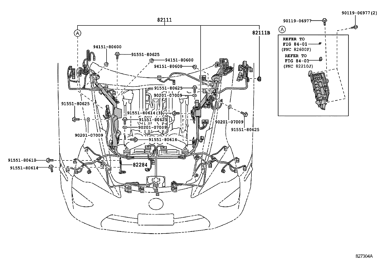 Toyota 82219-77020 WIRE, SENSOR
