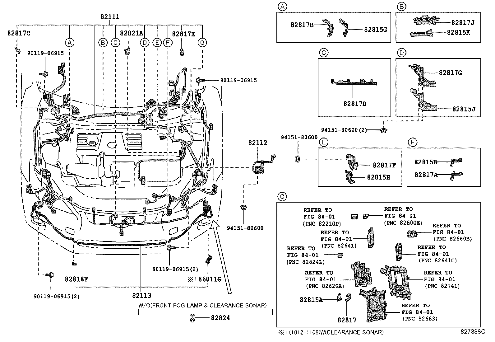 82142-76680 WIRE, INSTRUMENT PANEL, NO.2 product image