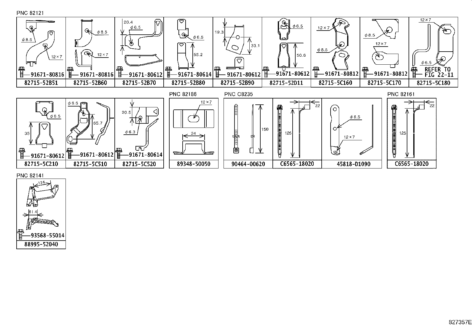 82113-52010 WIRE, ENGINE ROOM, NO.3 product image