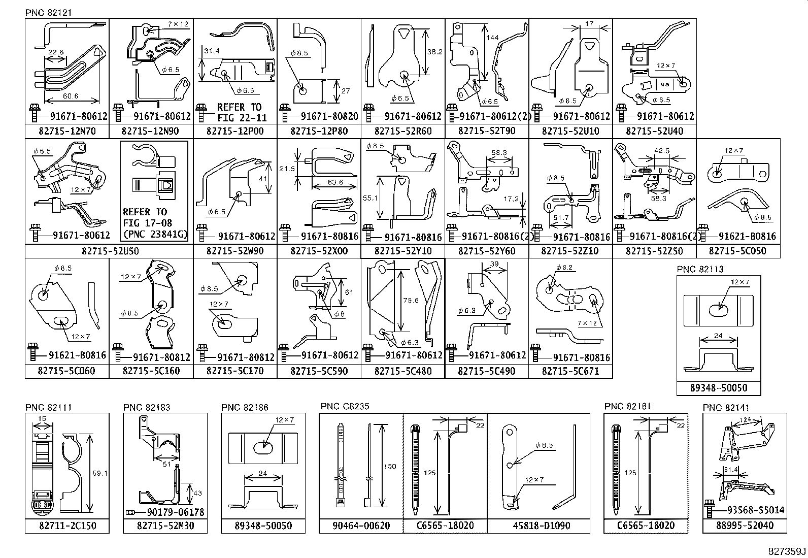82113-52010 WIRE, ENGINE ROOM, NO.3 product image