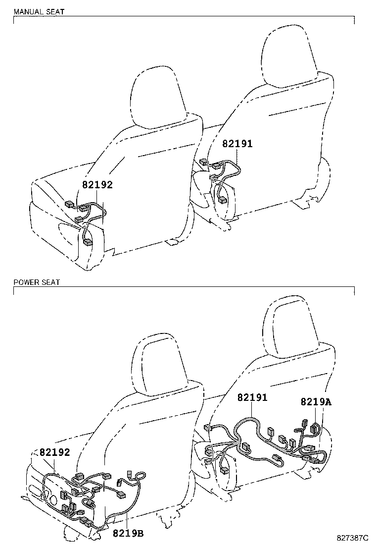 82142-76280 WIRE, INSTRUMENT PANEL, NO.2 product image