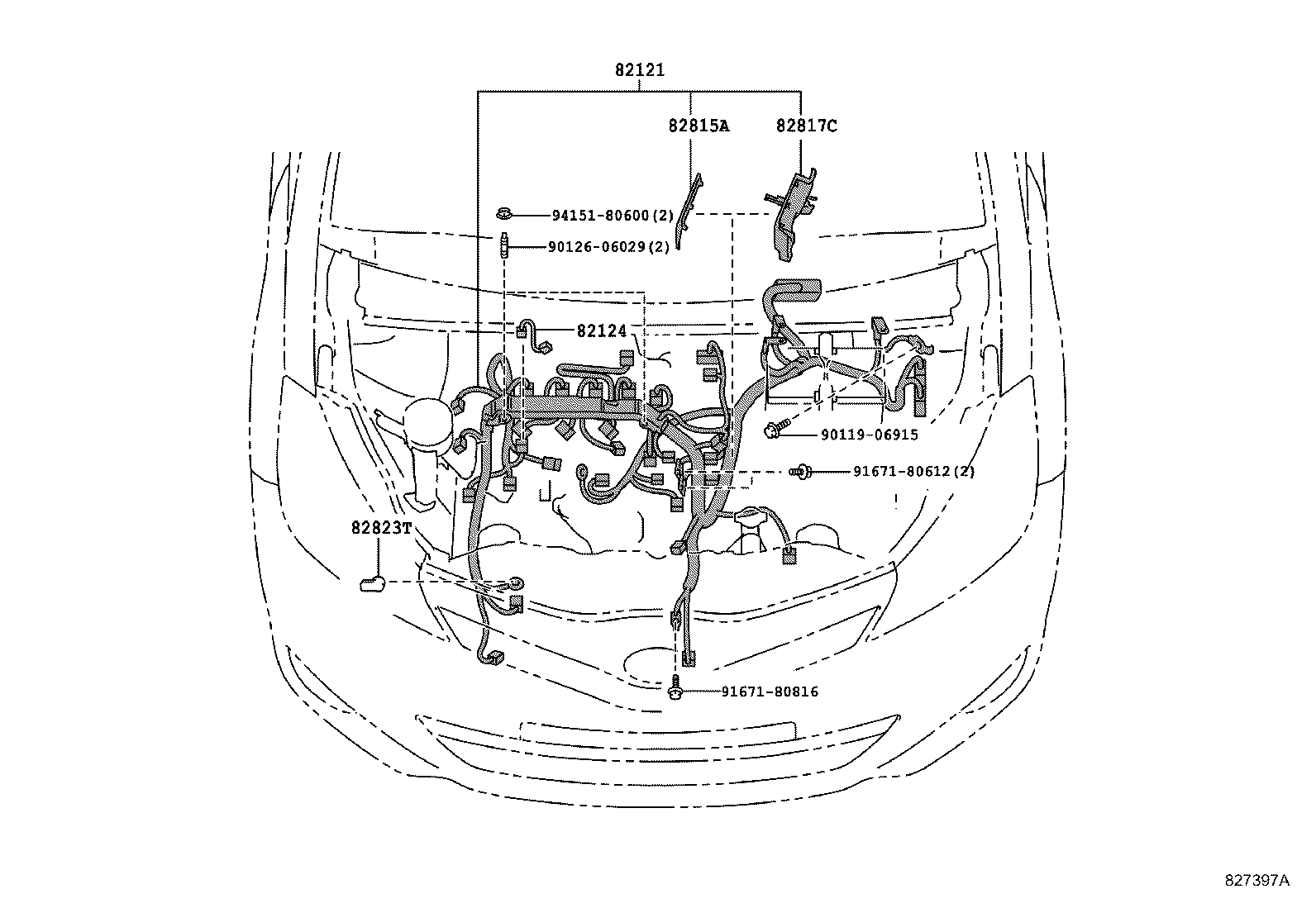 82113-52010 WIRE, ENGINE ROOM, NO.3 product image