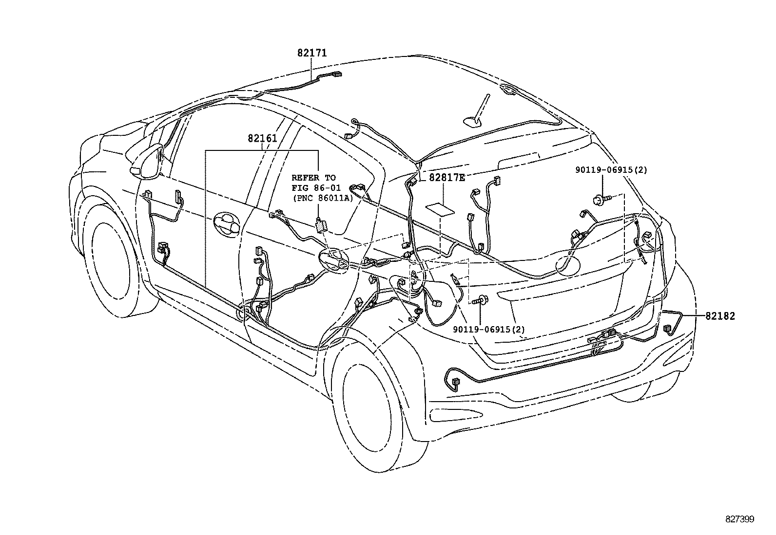 82817-52870 PROTECTOR, WIRING HARNESS, NO.4 product image