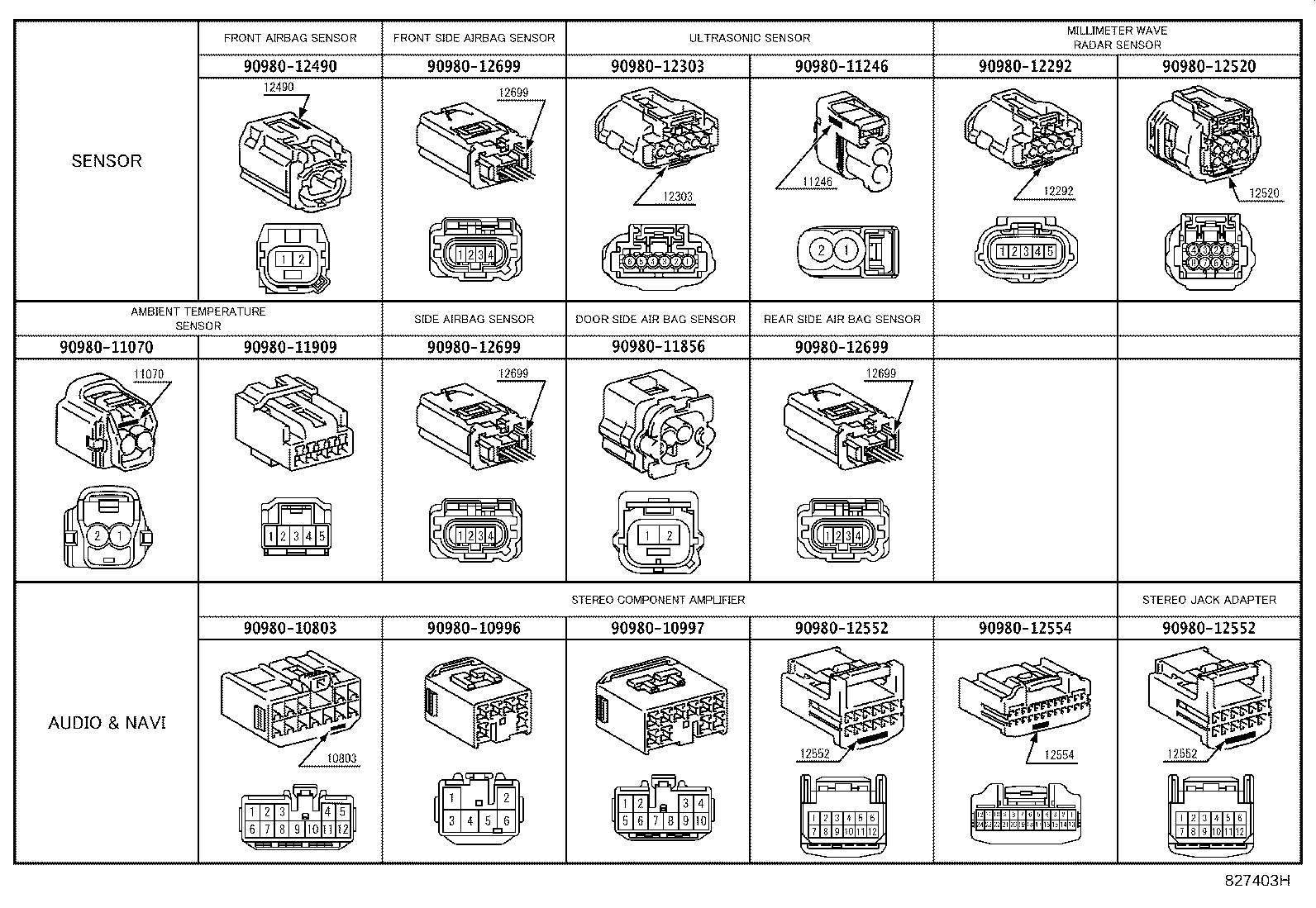 82142-76680 WIRE, INSTRUMENT PANEL, NO.2 product image