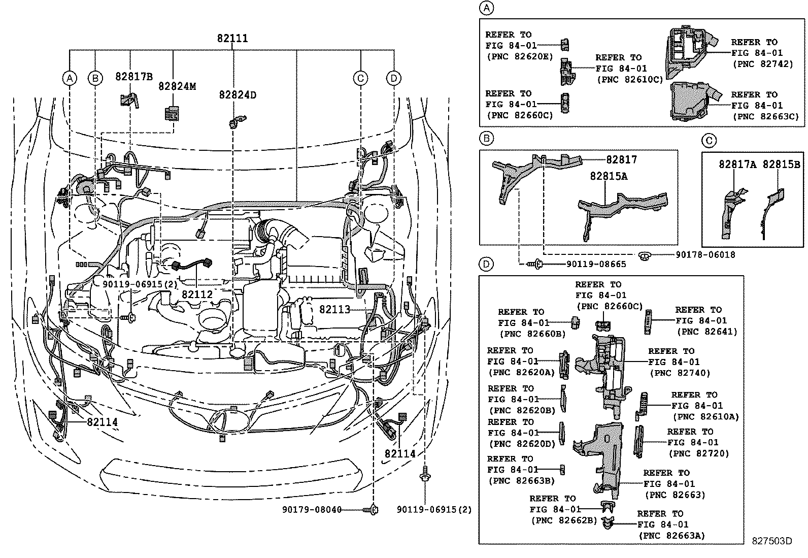 82817-33B60 PROTECTOR, WIRING HARNESS, NO.1 product image