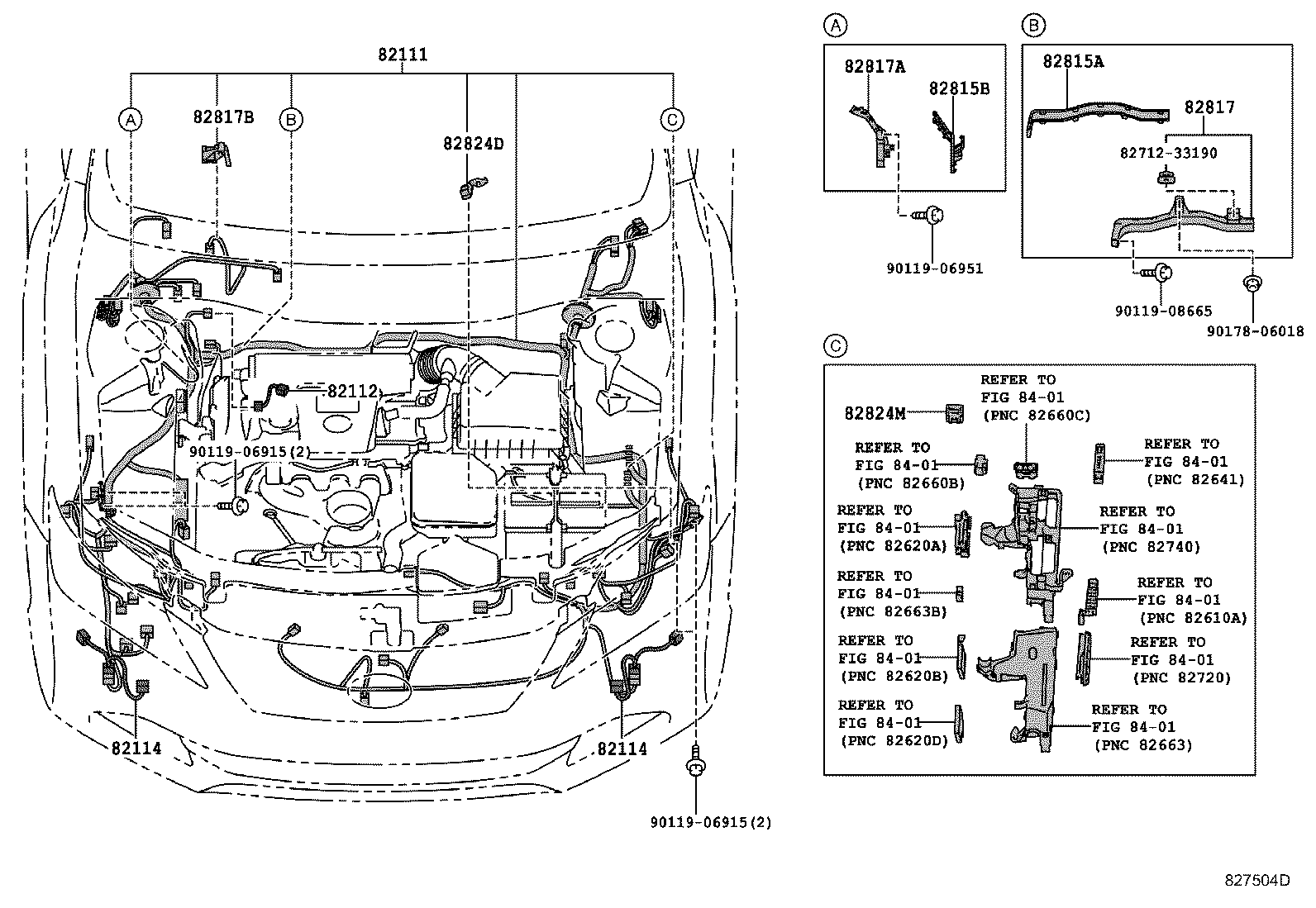 82817-33B60 PROTECTOR, WIRING HARNESS, NO.1 product image