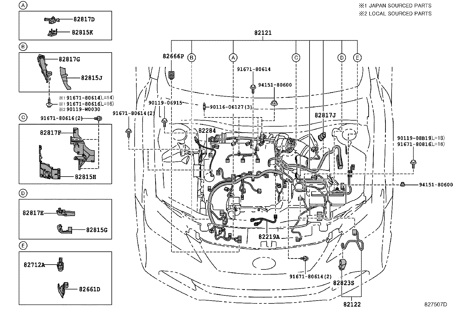 82817-33B60 PROTECTOR, WIRING HARNESS, NO.1 product image