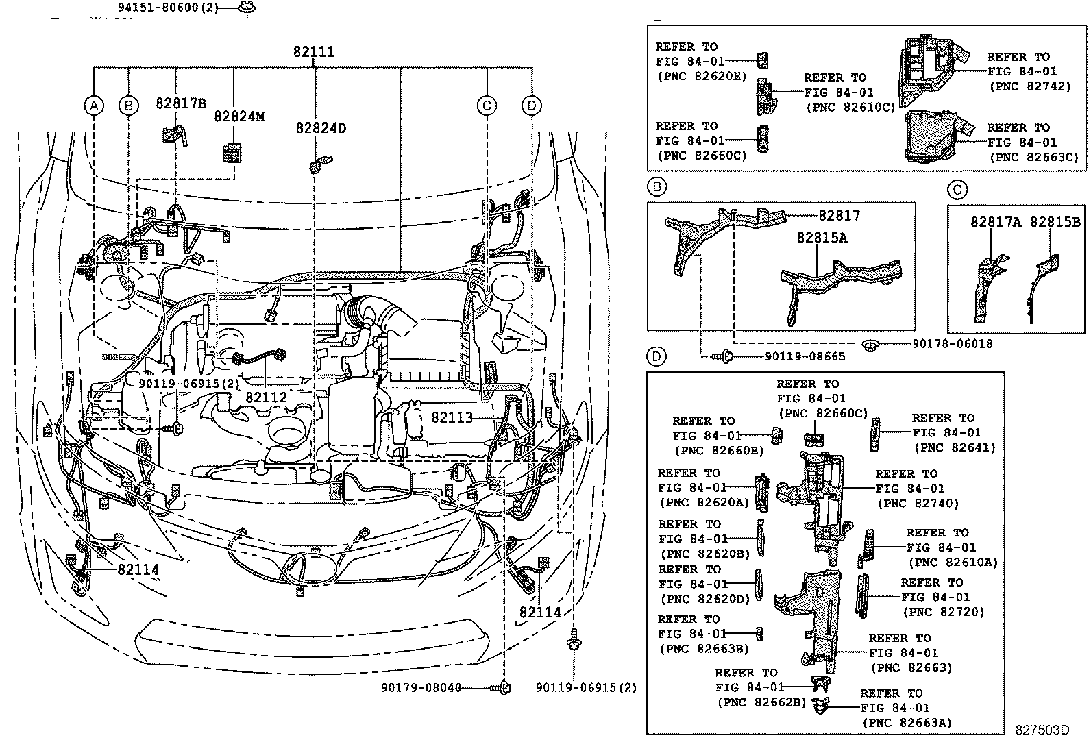 82817-33B60 PROTECTOR, WIRING HARNESS, NO.1 product image