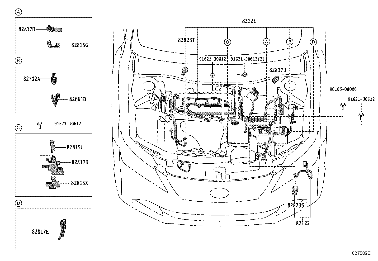 82817-33B60 PROTECTOR, WIRING HARNESS, NO.1 product image