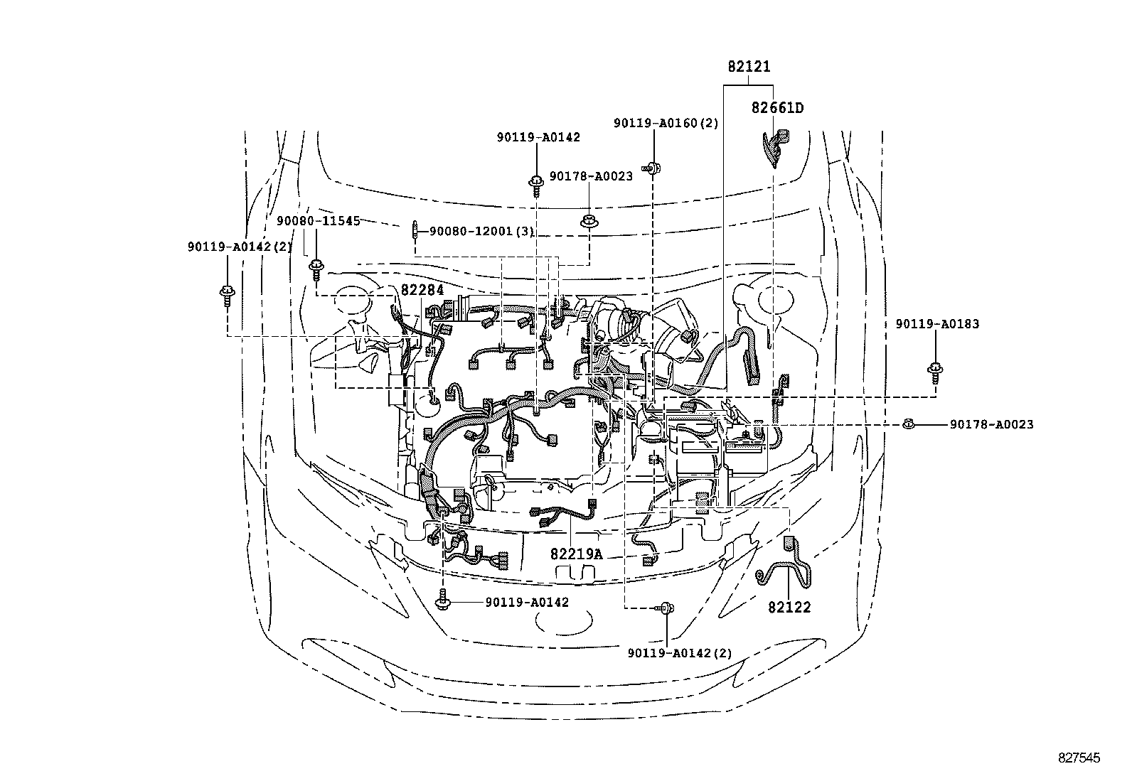 82191-06340 WIRE, FRONT SEAT, RH product image