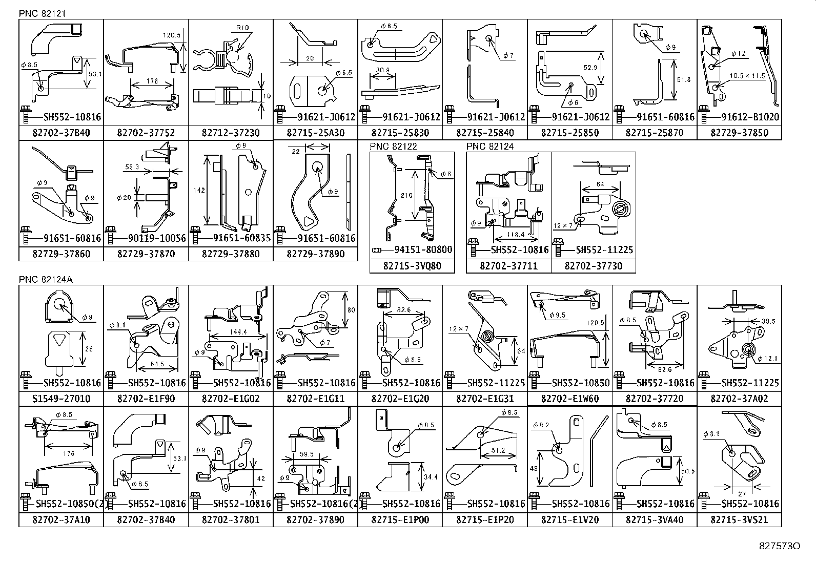 82142-37580 WIRE, INSTRUMENT PANEL, NO.2 product image