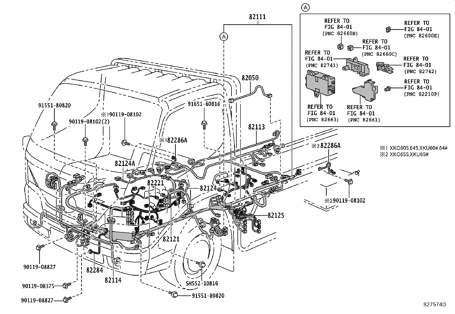 82142-37L30 WIRE, INSTRUMENT PANEL, NO.2 product image