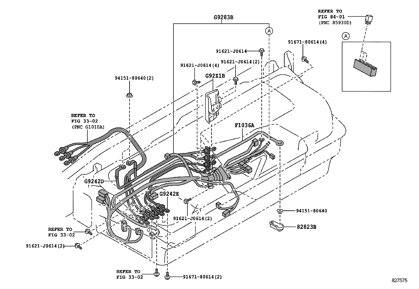 82142-37L30 WIRE, INSTRUMENT PANEL, NO.2 product image