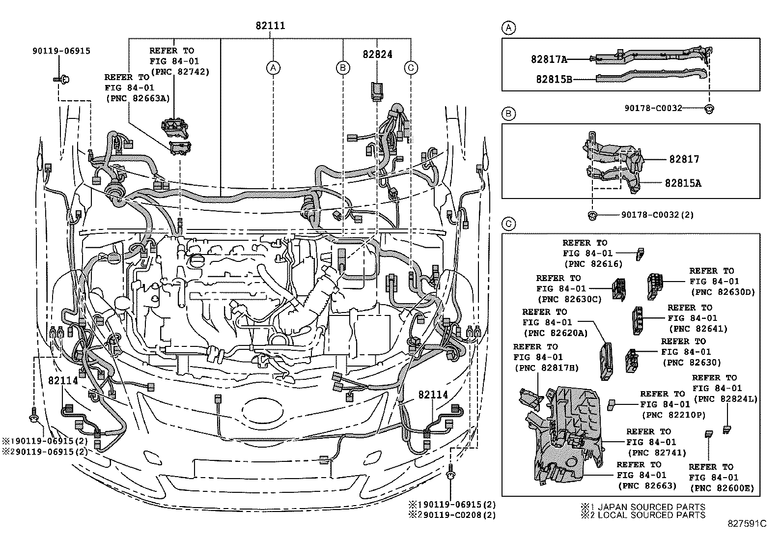 82121-0F260 WIRE, ENGINE product image