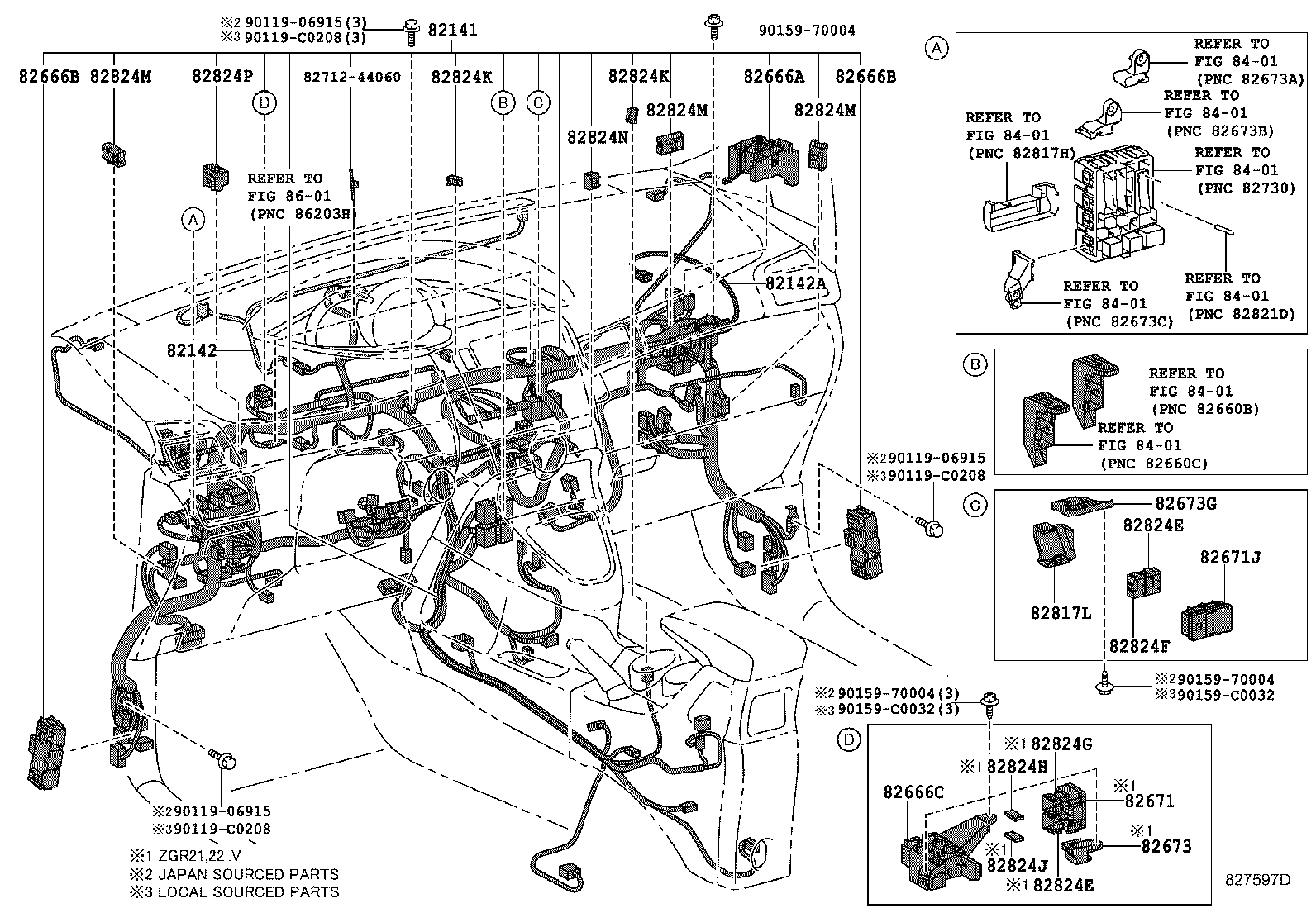 82121-0F260 WIRE, ENGINE product image