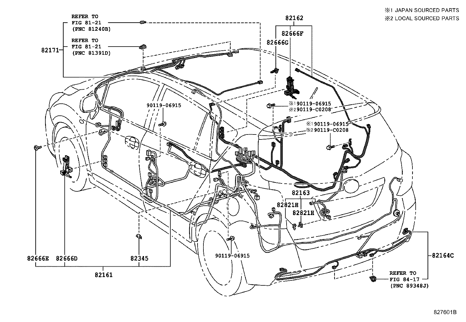 82121-0F260 WIRE, ENGINE product image