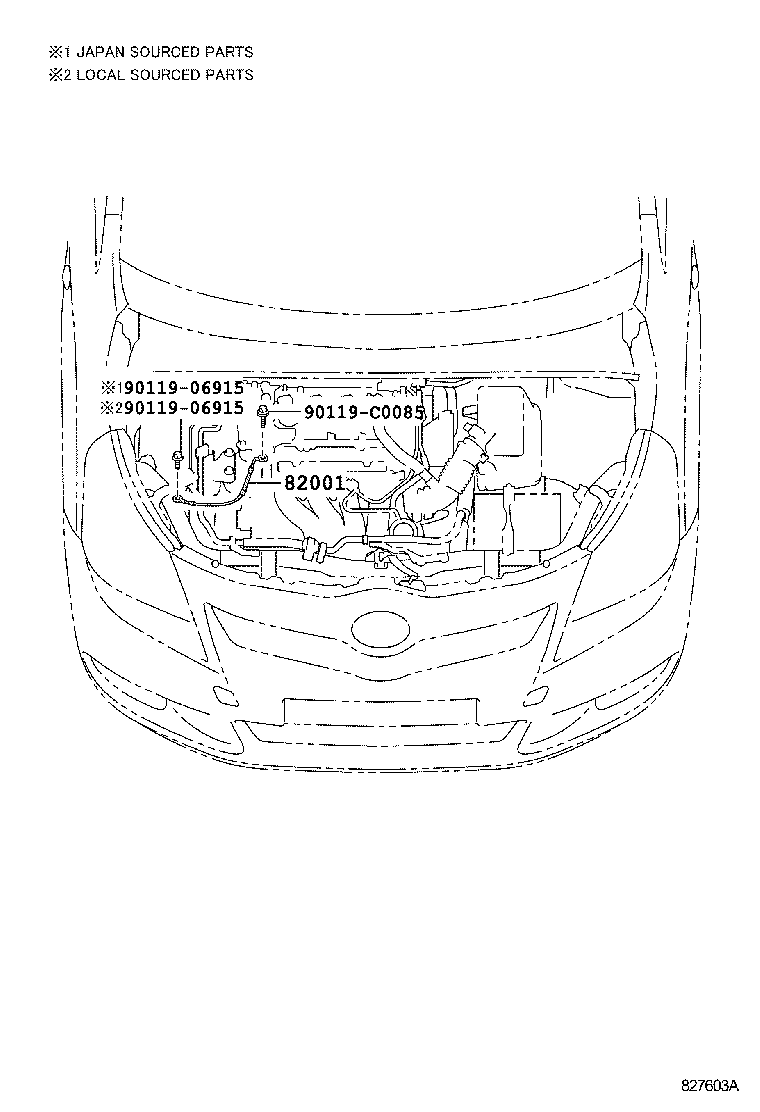 82121-0F260 WIRE, ENGINE product image