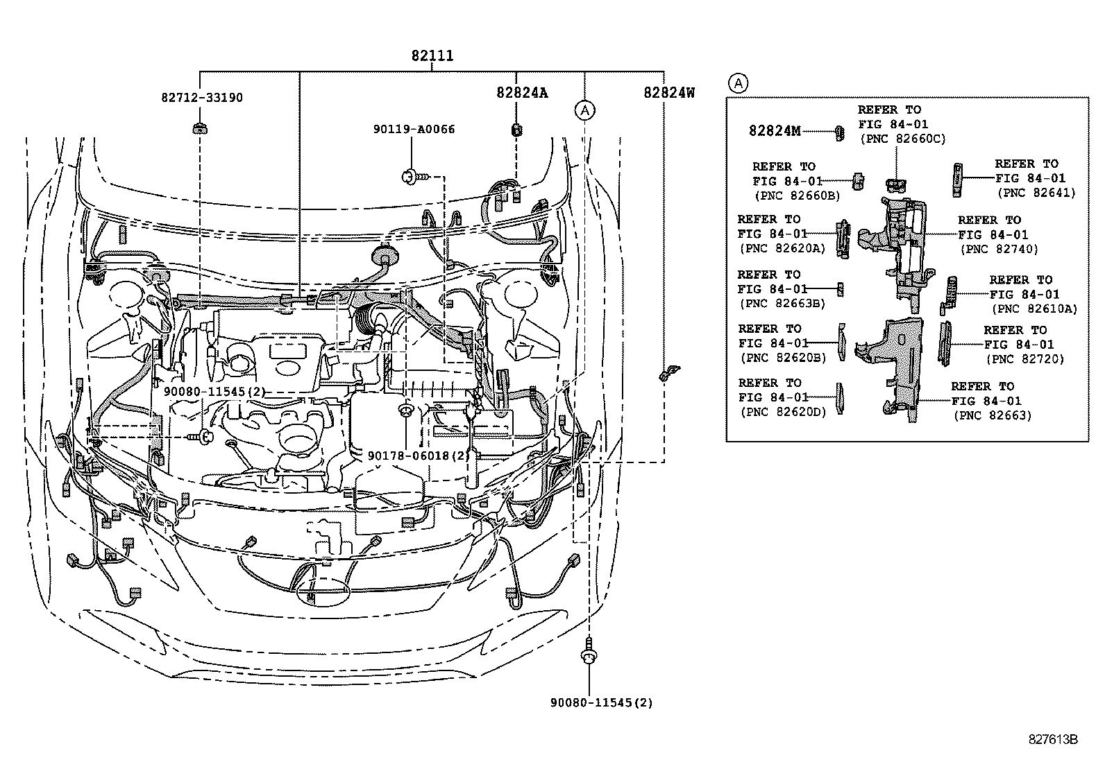 Toyota 82161-06V32 WIRE, FLOOR