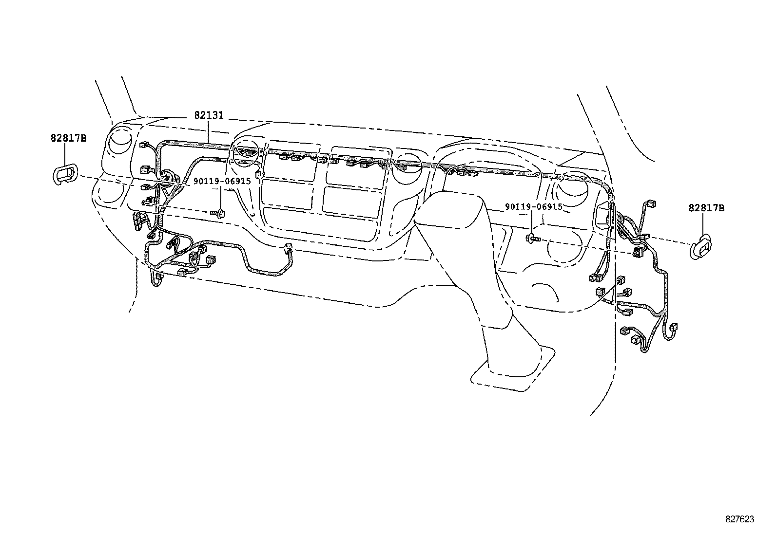 82817-37320 PROTECTOR, WIRING HARNESS, NO.2 product image