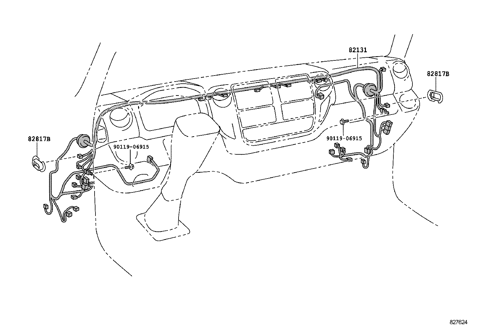 82817-37320 PROTECTOR, WIRING HARNESS, NO.2 product image