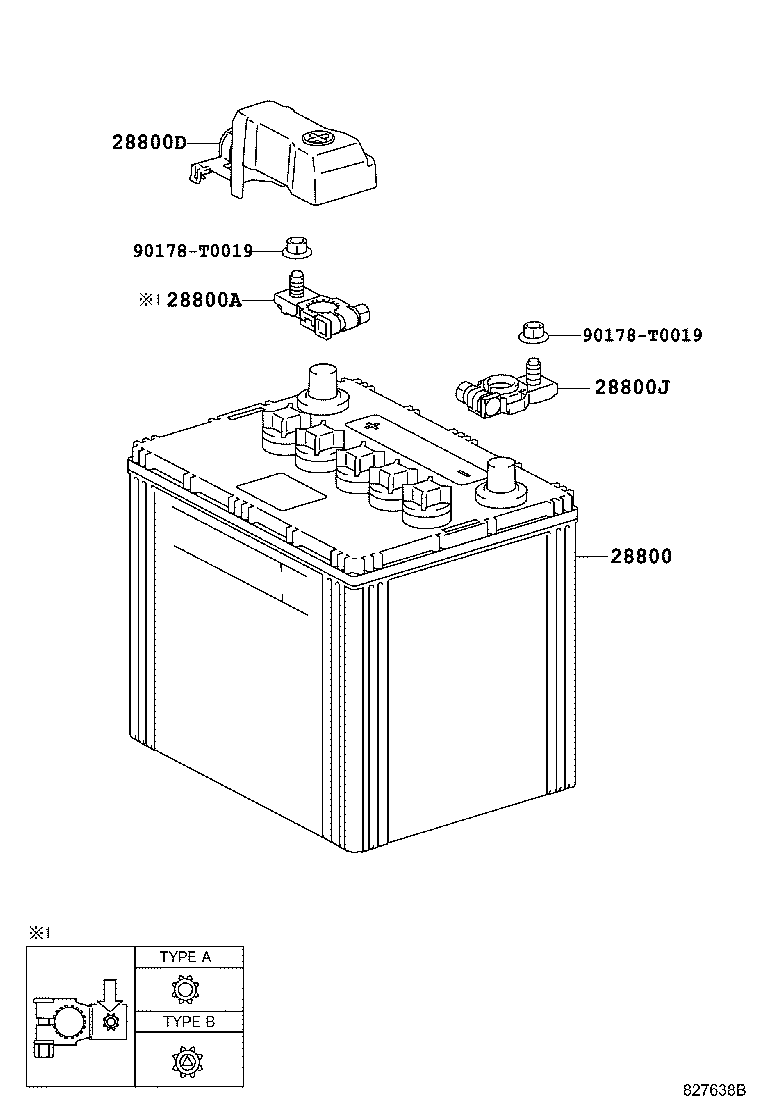 Toyota 28800-0L151 BATTERY