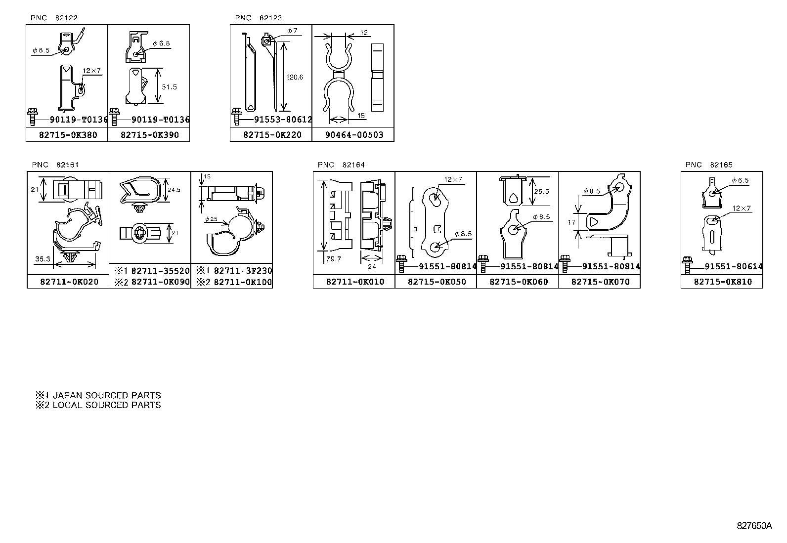 82152-0K620 WIRE, FRONT DOOR, LH product image