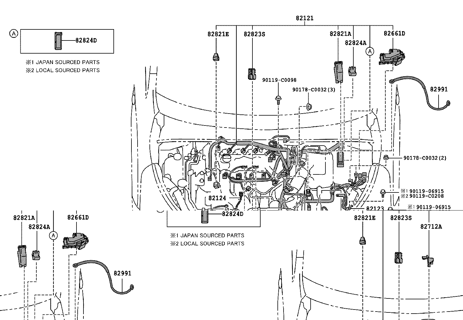 82121-0F260 WIRE, ENGINE product image