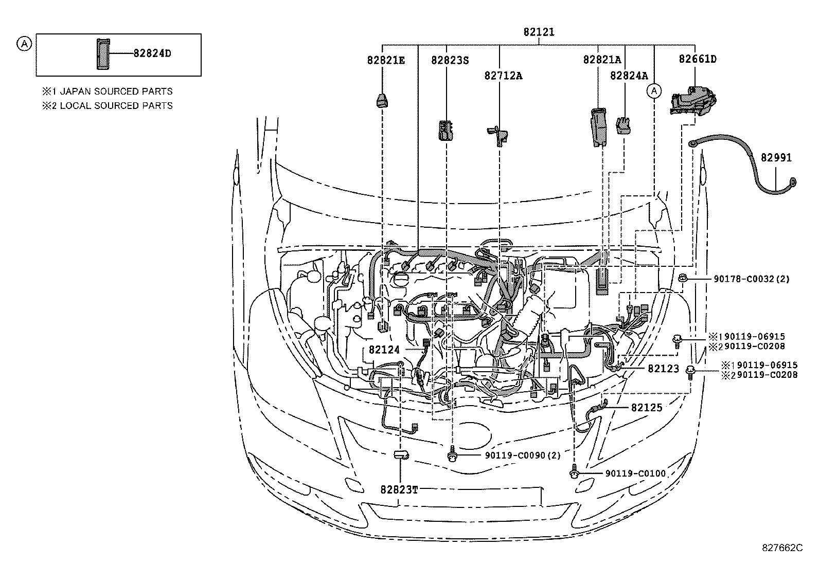 82121-0F260 WIRE, ENGINE product image