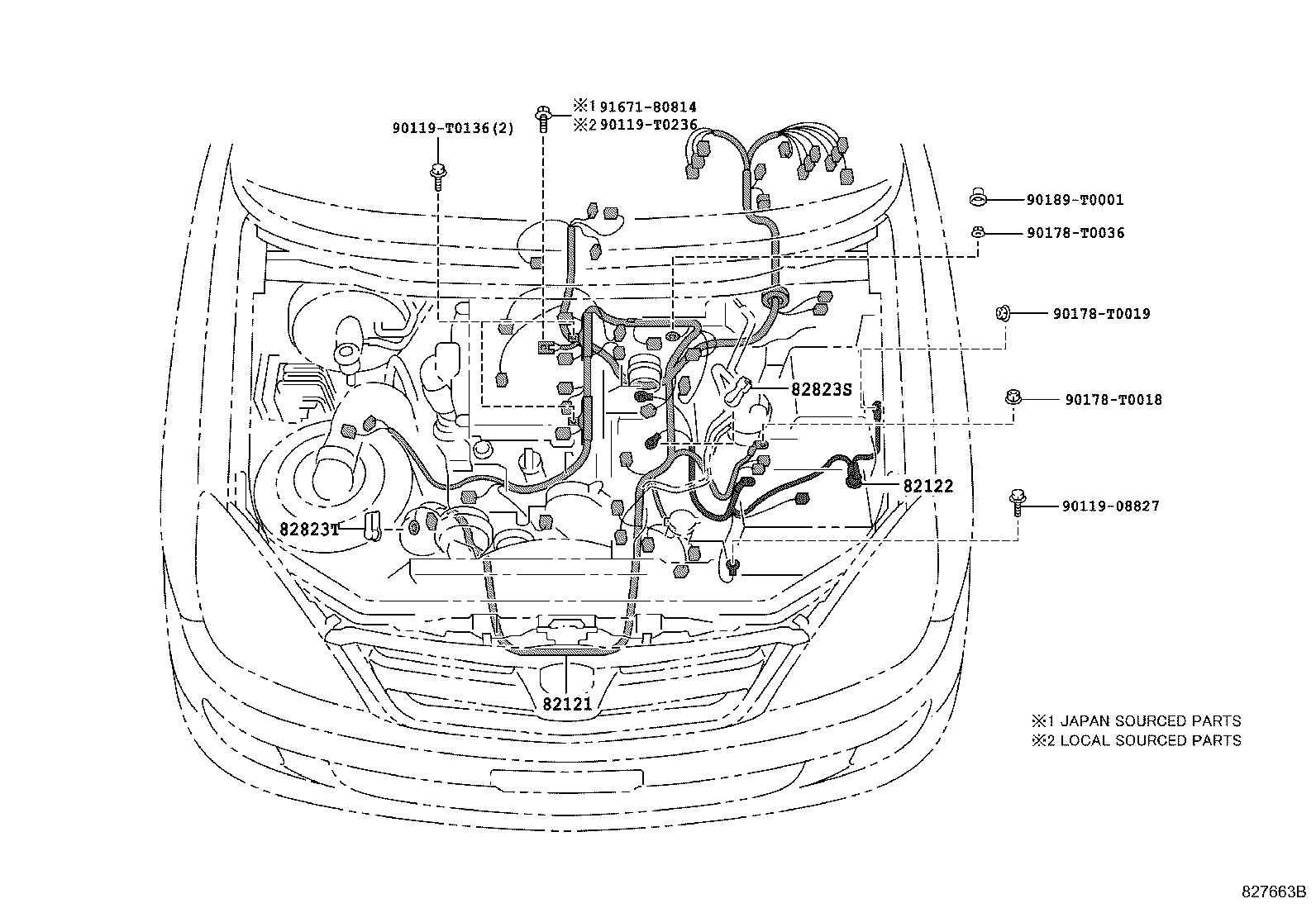 82817-0K120 PROTECTOR, WIRING HARNESS, NO.2 product image
