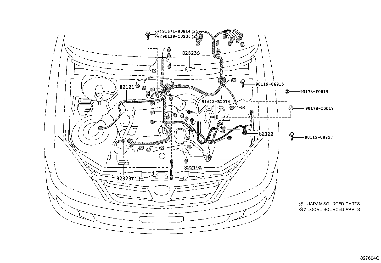 82817-0K120 PROTECTOR, WIRING HARNESS, NO.2 product image