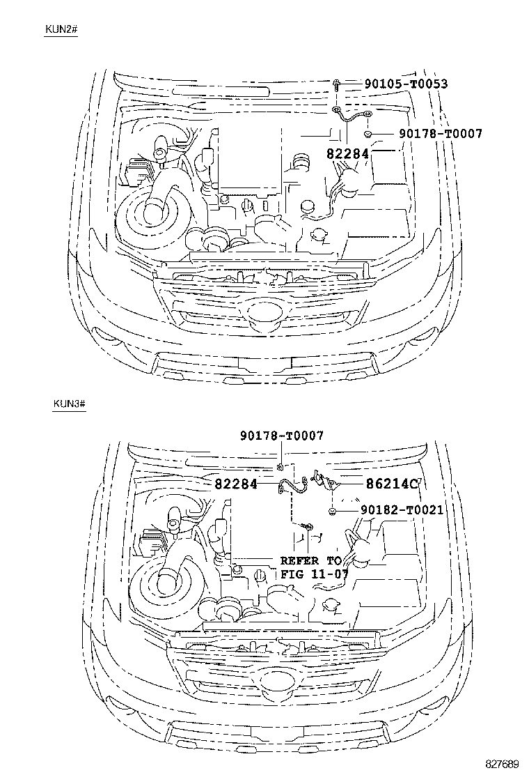82152-0K620 WIRE, FRONT DOOR, LH product image