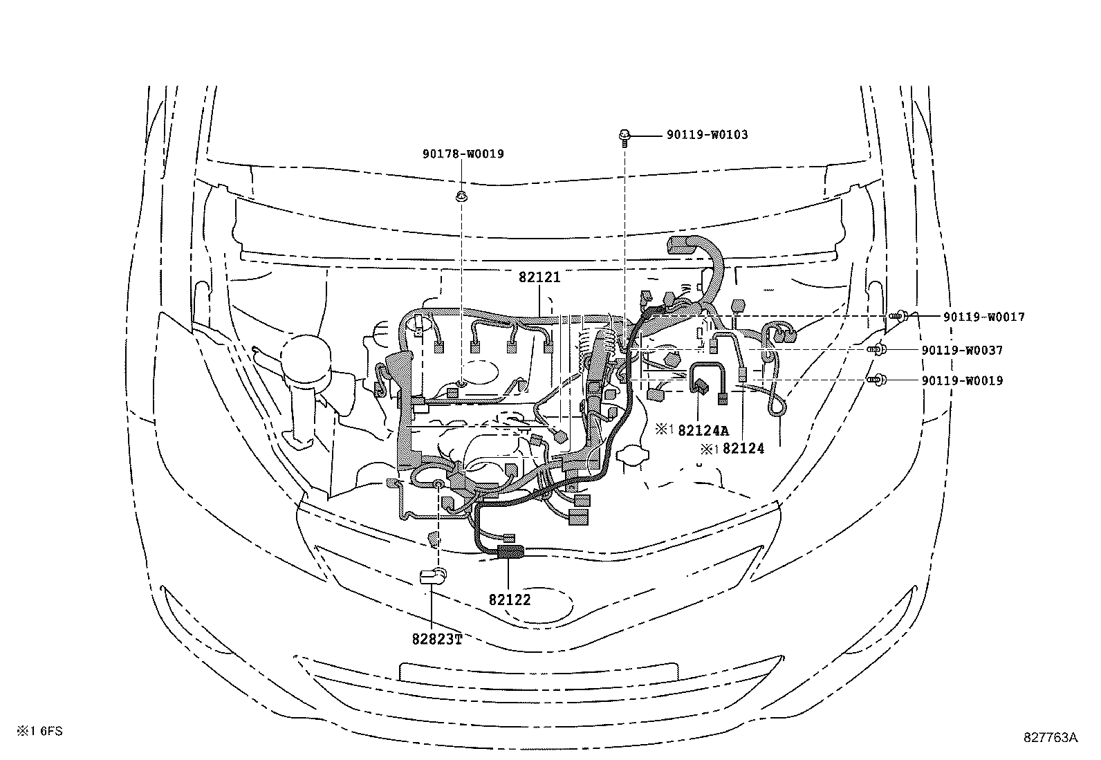 82817-0D430 PROTECTOR, WIRING HARNESS, NO.2 product image
