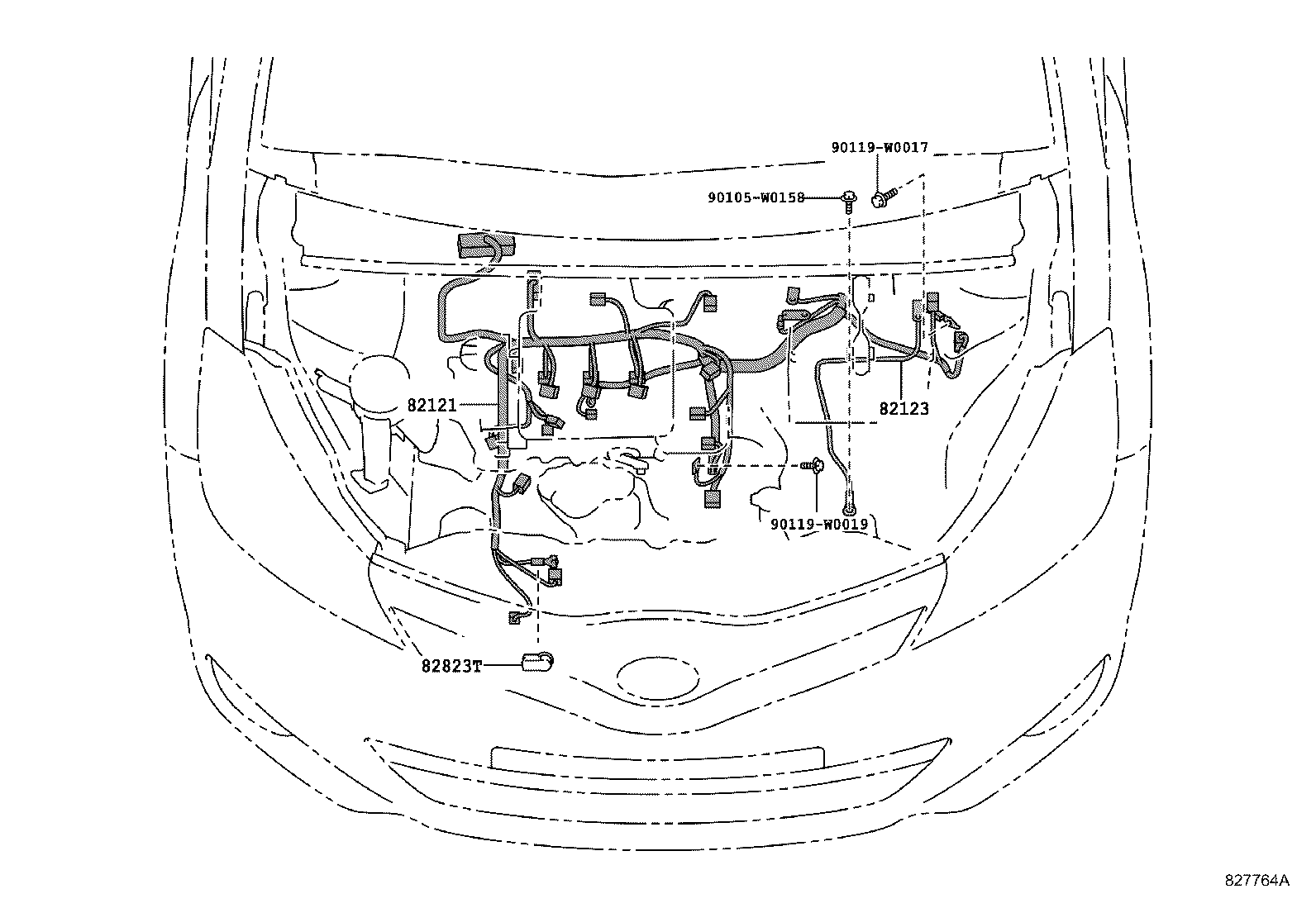 82817-0D430 PROTECTOR, WIRING HARNESS, NO.2 product image