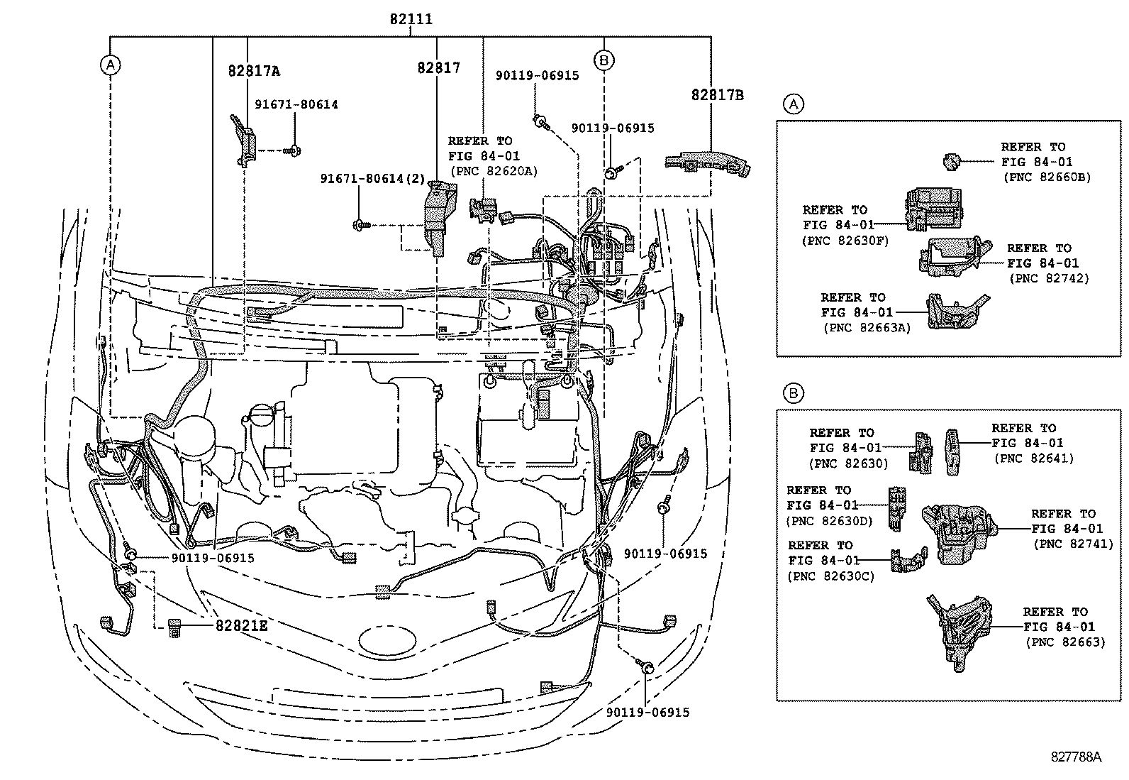 Toyota 82161-5CF62 WIRE, FLOOR