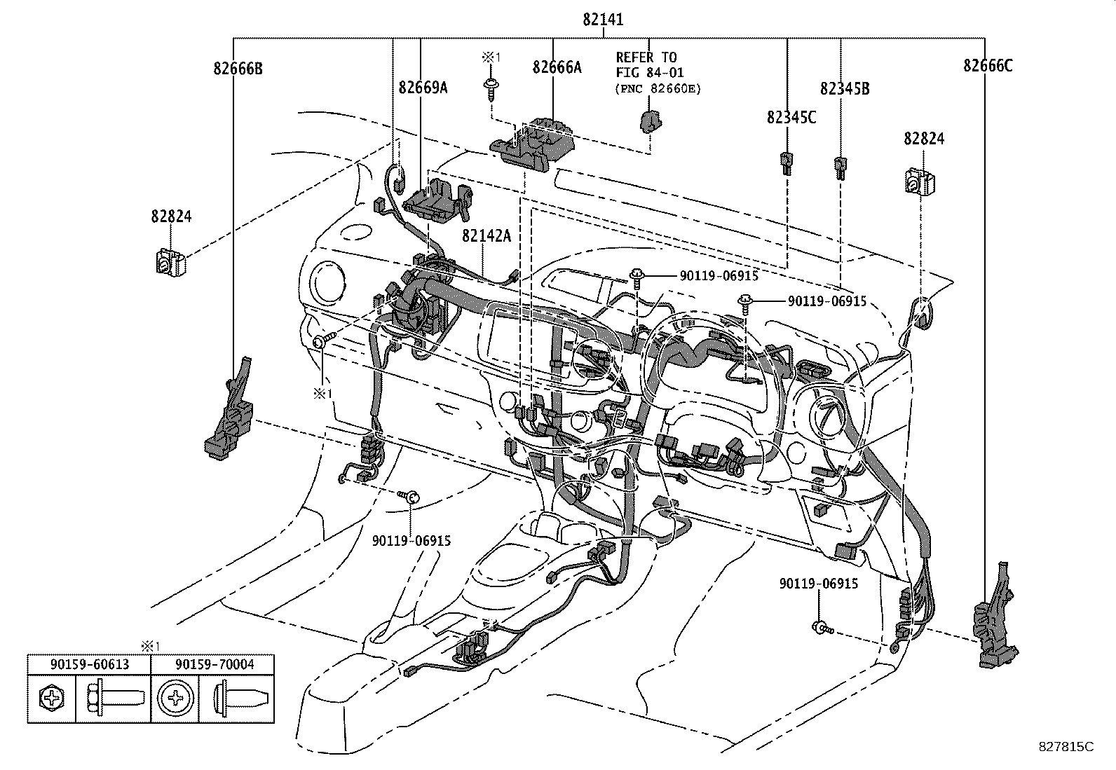 82154-52521 WIRE, REAR DOOR, NO.2 product image