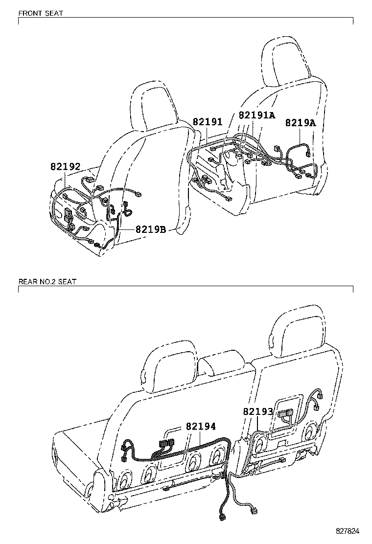 82053-08050 WIRE, REAR DOOR, NO.1 product image