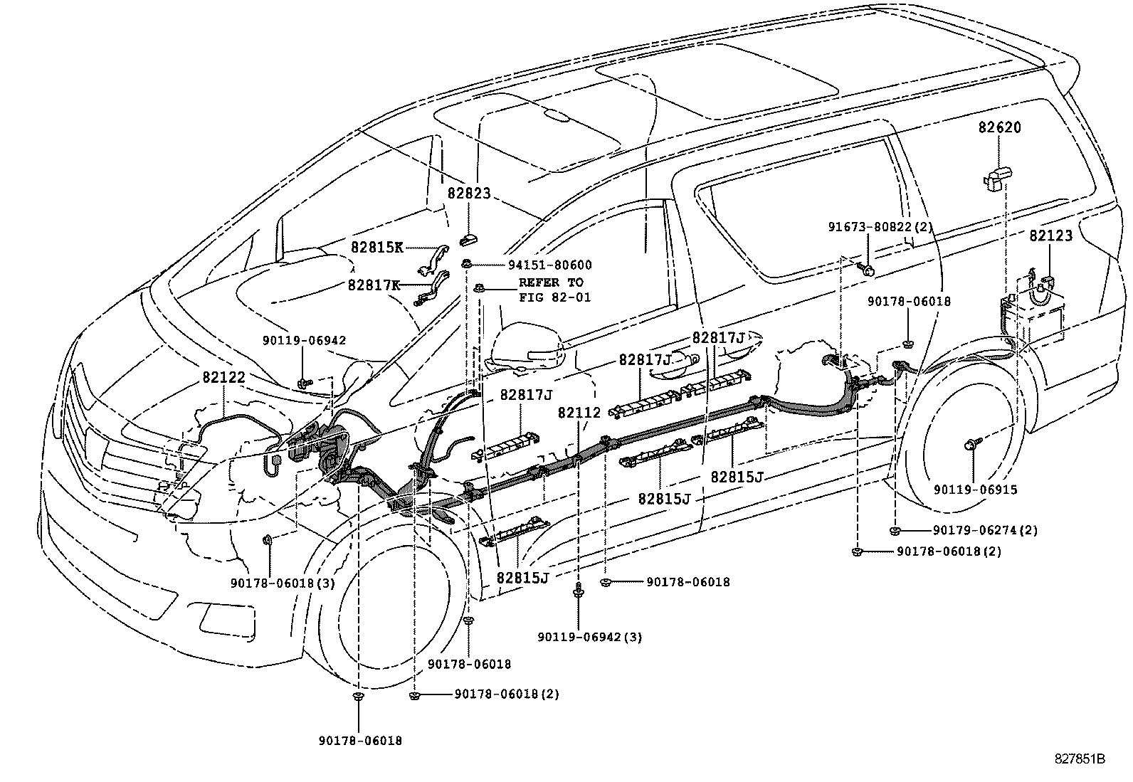 82817-58790 PROTECTOR, WIRING HARNESS, NO.1 product image