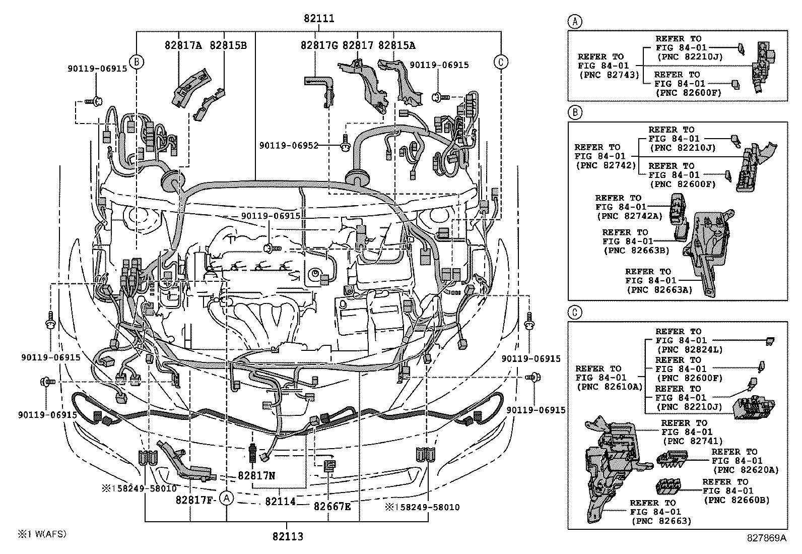 82817-58790 PROTECTOR, WIRING HARNESS, NO.1 product image