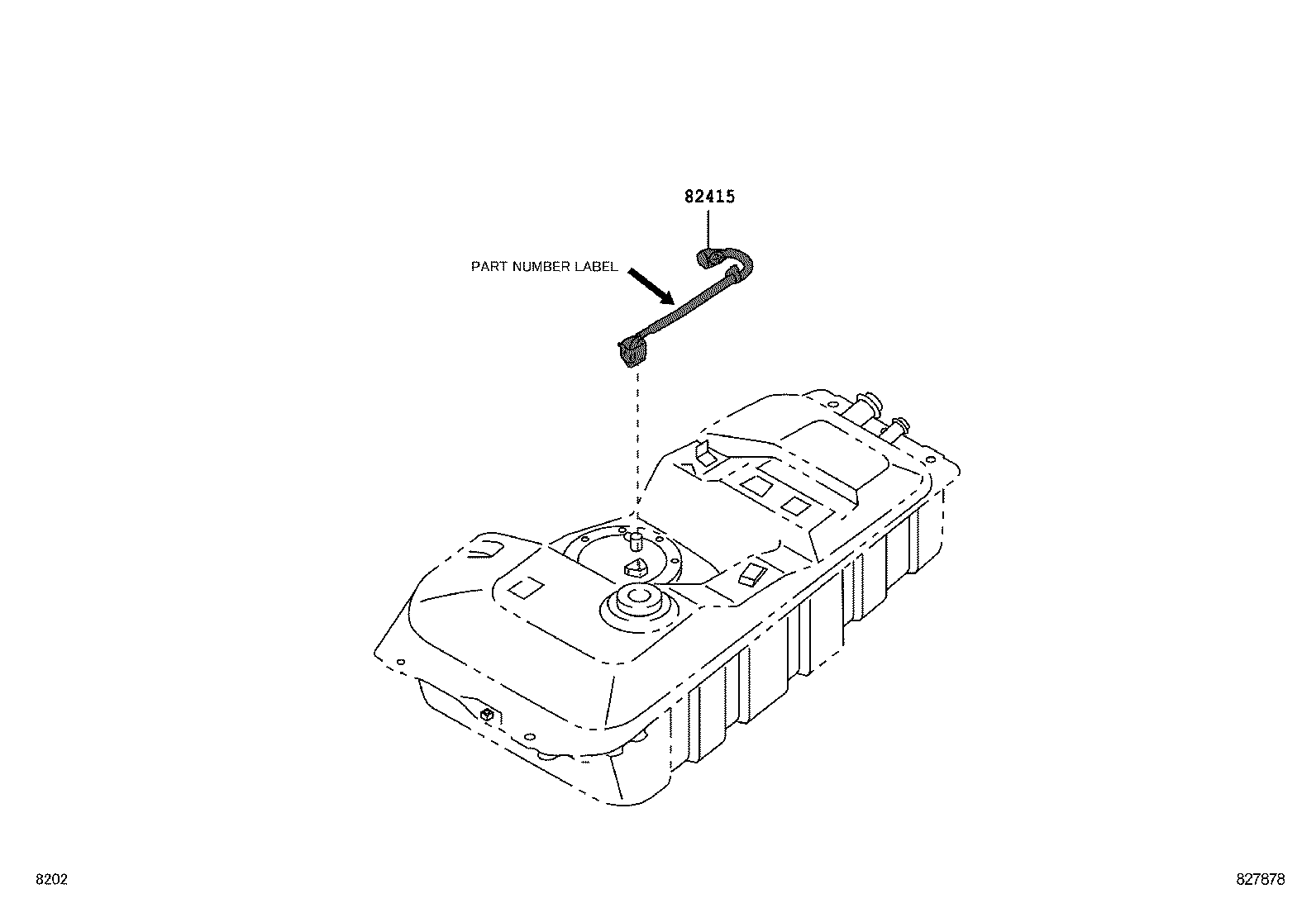 82817-BZ020 PROTECTOR, WIRING HARNESS, NO.2 product image