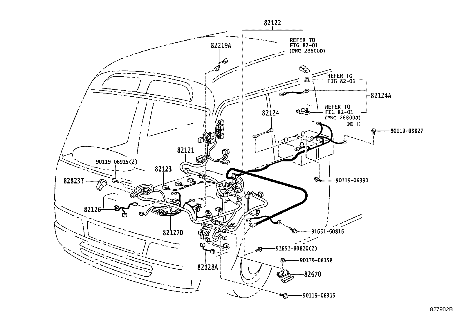 82122-36130 WIRE, ENGINE, NO.2 product image