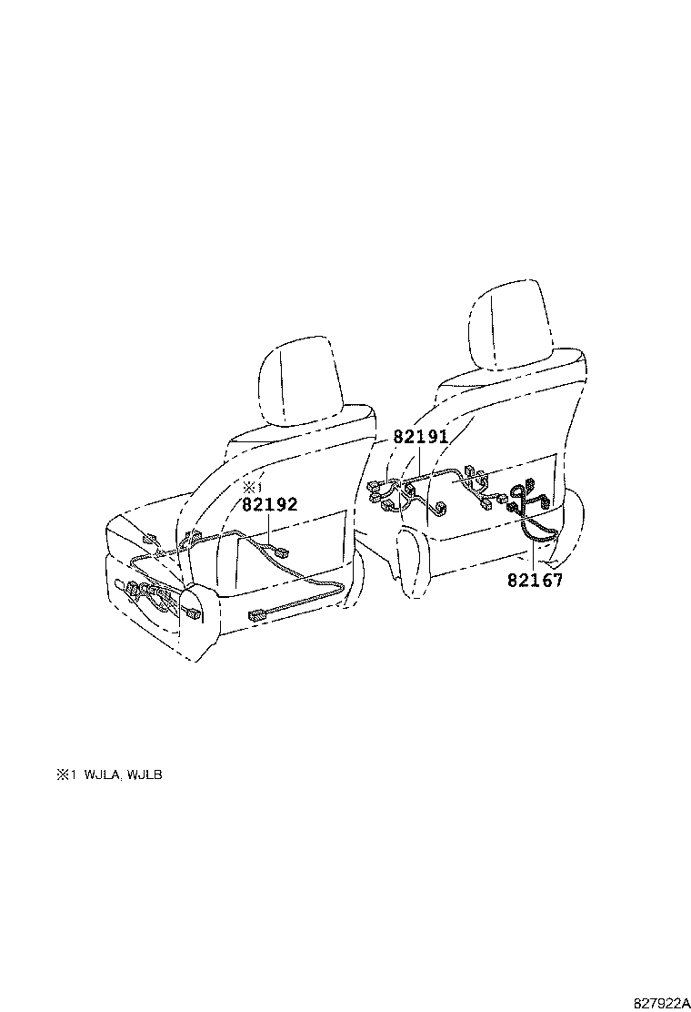 82142-47141 WIRE, INSTRUMENT PANEL, NO.2 product image