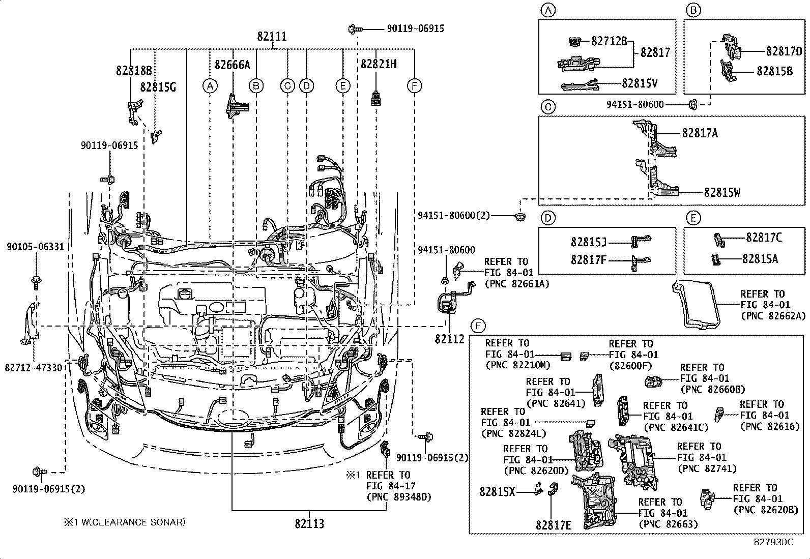 82124-0Q010 WIRE, ENGINE, NO.4 product image