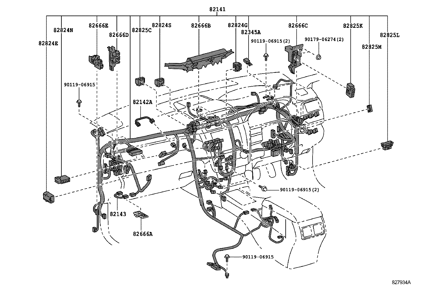 82121-06D30 WIRE, ENGINE product image