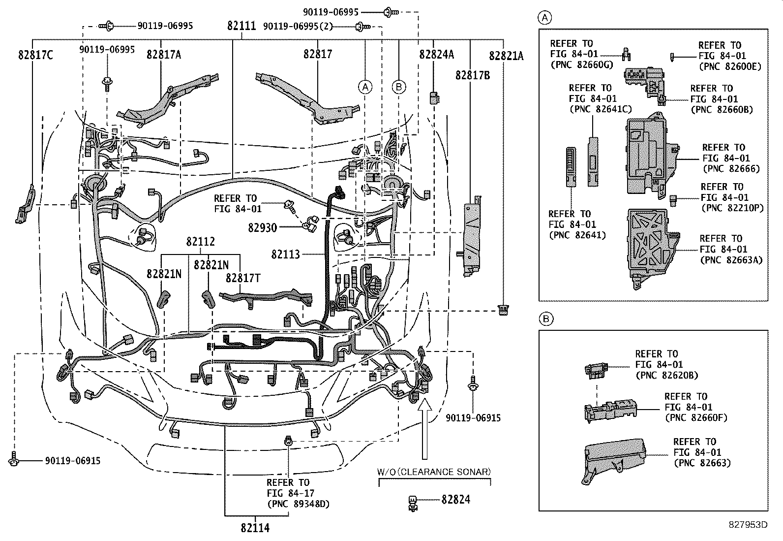 82151-30D00 WIRE, FRONT DOOR, RH product image
