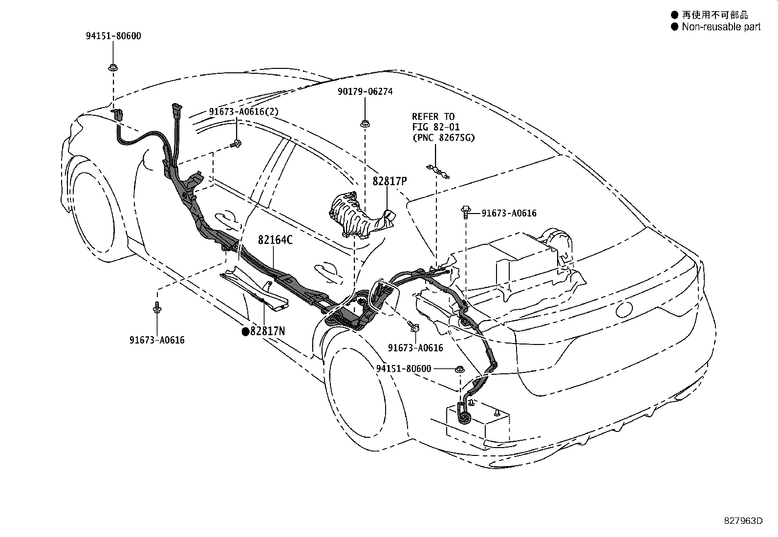 82142-30140 WIRE, INSTRUMENT PANEL, NO.2 product image