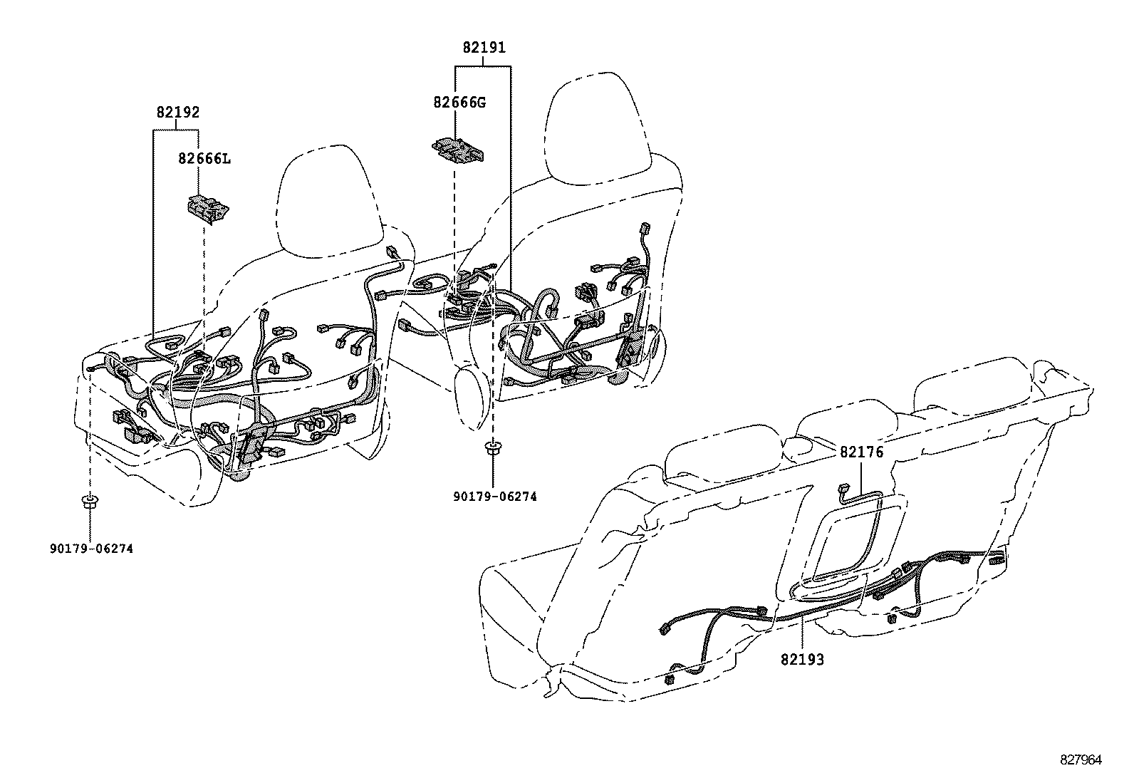 82142-30140 WIRE, INSTRUMENT PANEL, NO.2 product image