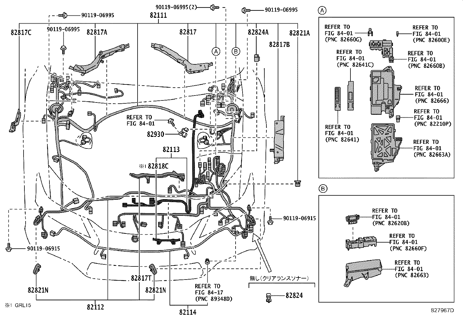 82142-30140 WIRE, INSTRUMENT PANEL, NO.2 product image