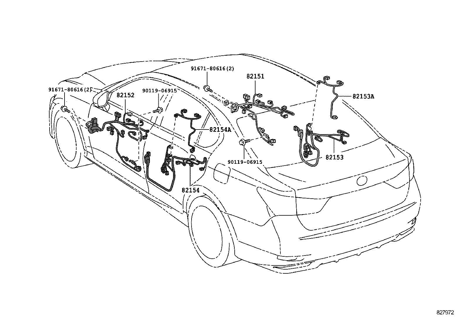 82191-30610 WIRE, FRONT SEAT, RH product image
