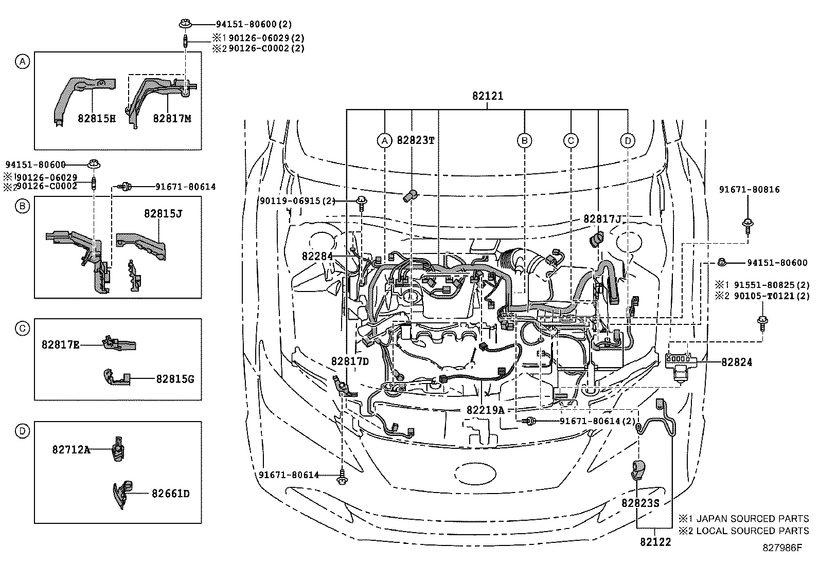 82121-06F00 WIRE, ENGINE product image