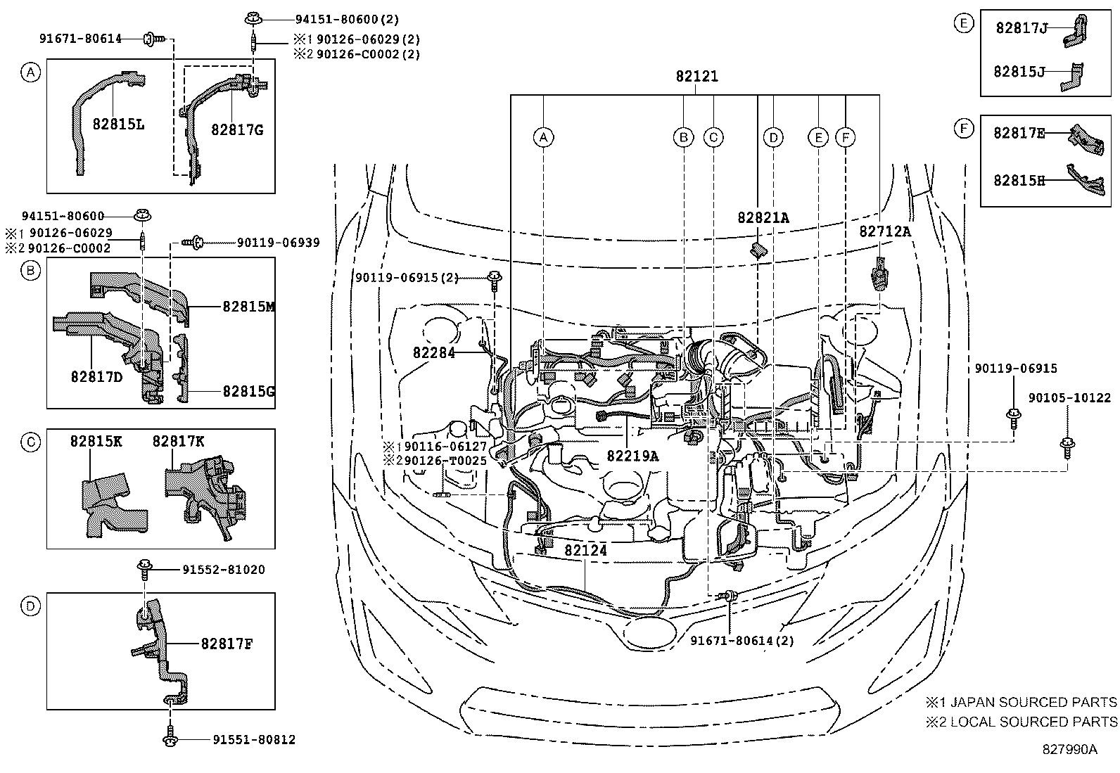 82121-06F00 WIRE, ENGINE product image